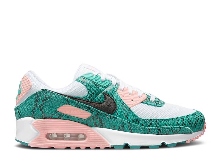 y NIKE AIR MAX 90 'WASHED TEAL SNAKESKIN' / WASHED TEAL WHITE BLEACHED z }bNX F zCg GA}bNX Xj[J[ Y iCL