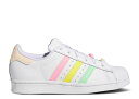 【 ADIDAS SUPERSTAR BIG KID 'CLOUD WHITE BEAM' / CLOUD WHITE BLISS ORANGE BEAM 】 アディダス スーパースター 白色 ホワイト 橙 オレンジ ジュニア キッズ ベビー マタニティ スニーカー(4)