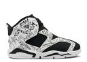 【 AIR JORDAN AIR JORDAN 6 RETRO LITTLE FLEX SE TD 'DIY' / BLACK WHITE 】 ナイキ 黒色 ブラック 白色 ホワイト エアジョーダン ベビー