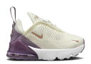 【 NIKE AIR MAX 270 TD 'WHITE AMETHYST WAVE' / SUMMIT WHITE AMETHYST WAVE 】 マックス 白色 ホワイト ウェーブ ウェイブ エアマックス ベビー ナイキ