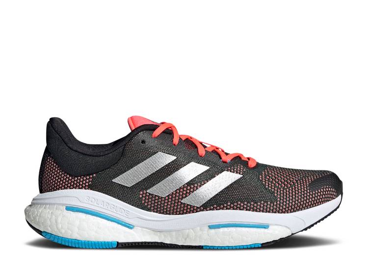  ADIDAS SOLARGLIDE 5 'CARBON SILVER METALLIC TURBO' / CARBON SILVER M...