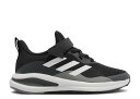 【 ADIDAS FORTARUN J 'BLACK WHITE' / CORE BLACK FOOTWEAR WHITE DARK 】 アディダス コア 黒色 ブラック 白色 ホワイト ジュニア キッズ ベビー マタニティ スニーカー