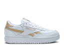 y REEBOK WMNS CLUB C DOUBLE REVENGE 'WHITE SAHARA' / FOOTWEAR WHITE FOOTWEAR WHITE z [{bN Nu F zCg Xj[J[ fB[X