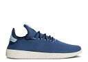 【 ADIDAS PHARRELL WILLIAMS X TENNIS HU 'NIGHT MARINE' / NIGHT MARINE CLEAR BLUE CHALK 】 アディダス テニス ナイト 青色 ブルー スニーカー メンズ