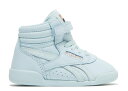 【 REEBOK CARDI B X FREESTYLE HIGH TODDLER 'GLASS BLUE' / GLASS BLUE GLASS BLUE GLASS BLUE 】 リーボック フリースタイル ハイ ベビー 赤ちゃん用 青色 ブルー