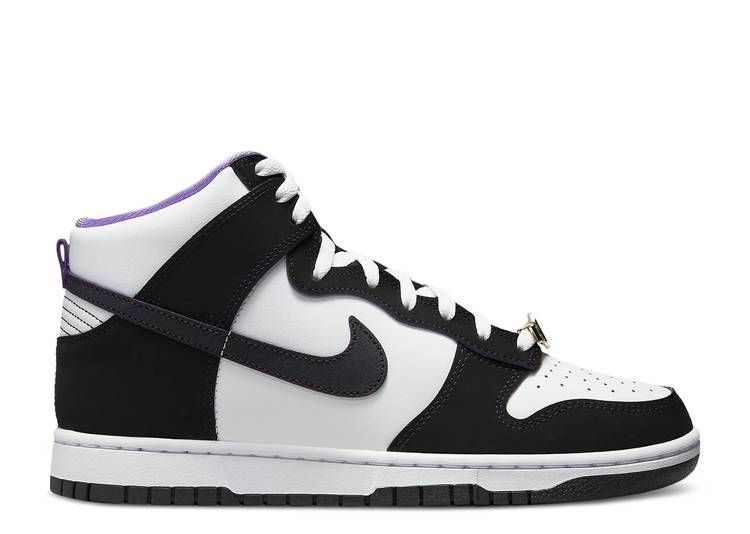 【 NIKE DUNK HIGH PREMIUM EMB 'WORLD CHAMP' / BLACK WHITE ACTION GRAPE BLACK 】 ダンク ハイ プレミアム 黒色 ブラック 白色 ホワイト アクション ダンクハイ スニーカー メンズ ナイキ