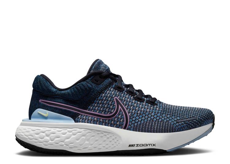 【 NIKE WMNS ZOOMX INVINCIBLE RUN FLYKNIT 2 'DARK MARINA BLUE' / DARK MARINA BLUE PLUM FOG LIGHT 】 ラン フライニット 青色 ブルー スニーカー レディース ナイキ