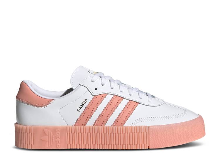 【 ADIDAS WMNS SAMBAROSE 'WHITE TRACE PINK' / CLOUD WHITE TRACE PINK GOLD 】 アディダス 白色 ホワイト ピンク ゴールド スニーカー レディース