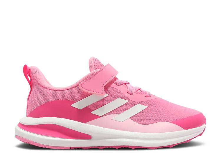 【 ADIDAS FORTARUN EL K 039 SHOCK PINK 039 / SHOCK PINK CLOUD WHITE 】 アディダス ショック ピンク 白色 ホワイト ジュニア キッズ ベビー マタニティ スニーカー