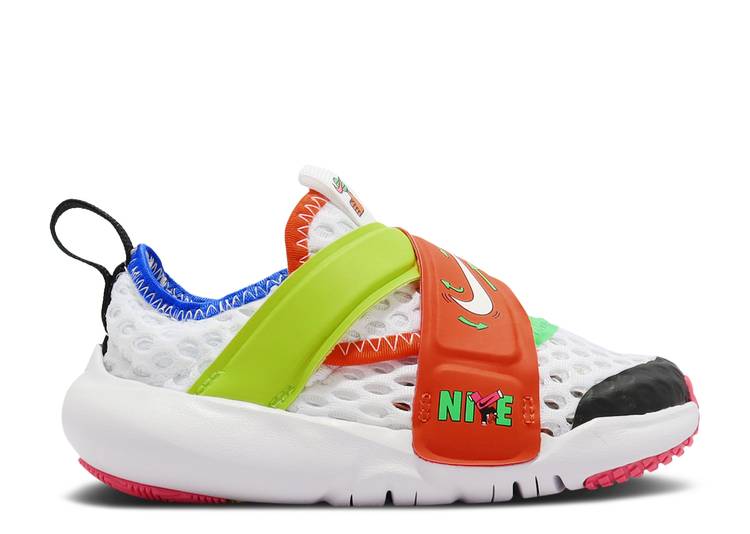 【 NIKE FLEX ADVANCE BR TD 'WHITE MULTI' / WHITE WHITE WHITE SIGNAL BLUE 】 白色 ホワイト 青色 ブルー ベビー ナイキ 1