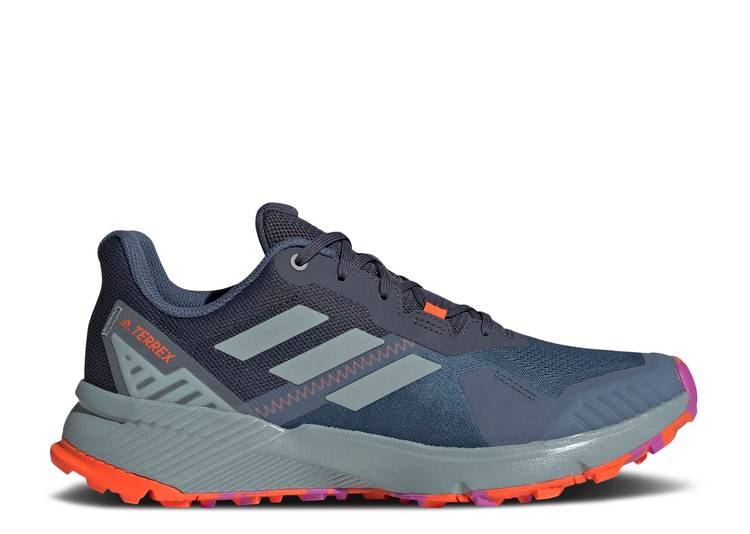 【 ADIDAS TERREX SOULSTRIDE 'WONDER STEEL IMPACT ORANGE' / WONDER STEEL MAGIC GREY METALLIC 】 アディダス 銀色 スチール インパクト マジック 灰色 グレー スニーカー メンズ