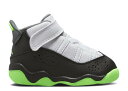 【 AIR JORDAN JORDAN 6 RINGS TD 'ALTITUDE GREEN' / WHITE BLACK ALTITUDE GREEN 】 ナイキ リング 白色 ホワイト 黒色 ブラック 緑 グリーン エアジョーダン ベビー