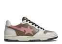 【 BAPE COURT STA 'BROWN PINK' / BROWN PINK WHITE 】 コート 茶色 ブラウン ピンク 白色 ホワイト スニーカー...