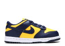 【 NIKE DUNK LOW TD 'MICHIGAN' 2021 / VARSITY MAIZE MIDNIGHT NAVY 】 ダンク 紺色 ネイビー ダンクロー ベビー ナイキ