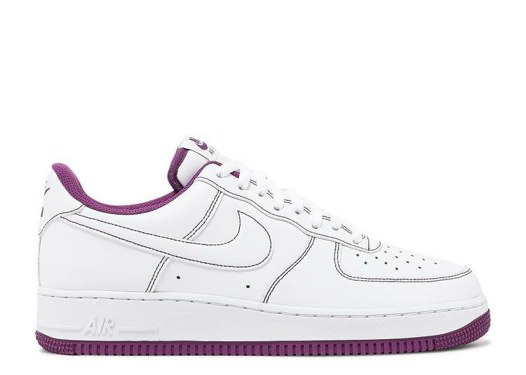 y NIKE AIR FORCE 1 '07 'CONTRAST STITCH - WHITE VIOTECH' / WHITE WHITE VIOTECH z F zCg GAtH[X Xj[J[ Y iCL