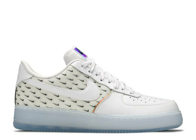 y NIKE AIR FORCE 1 '07 PREMIUM 'SWOOSH PATTERN' / WHITE MULTI COLOR RACER BLUE z v~A F zCg F u[ GAtH[X Xj[J[ Y iCL