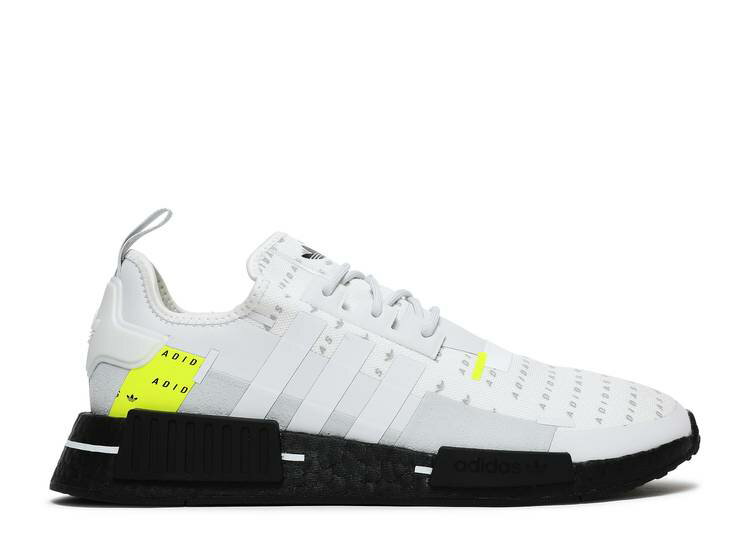 y ADIDAS NMD_R1 'ALL OVER LOGO - WHITE TEAM SOLAR YELLOW' / CLOUD WHITE CRYSTAL WHITE TEAM z AfB_X S F zCg `[ Xj[J[ Y