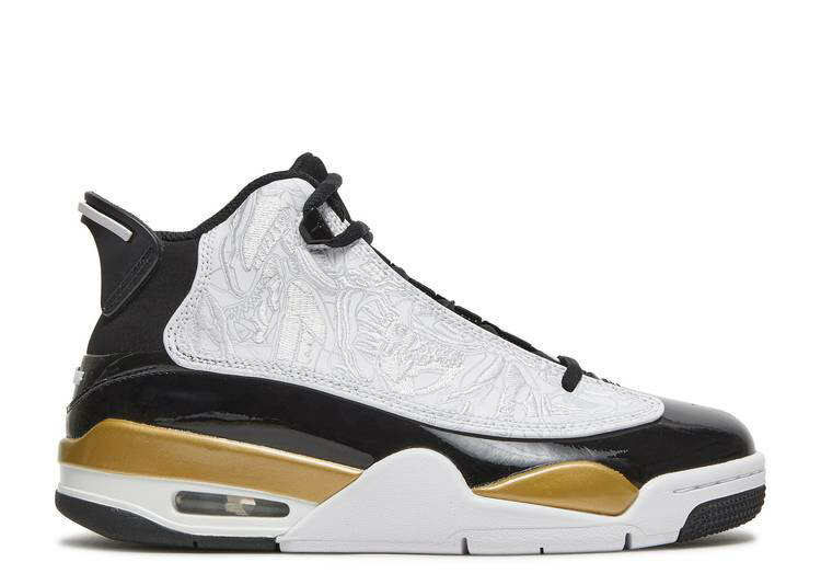 【 AIR JORDAN JORDAN DUB ZERO GS 'METALLIC GOLD' / BLACK WHITE METALLIC GOLD 】 ナイキ ゼロ 黒色 ブラック 白色 ホワイト ゴールド エアジョーダン ダブゼロ ジュニア キッズ ベビー マタニティ スニーカー