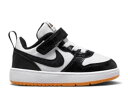 【 NIKE COURT BOROUGH LOW 2 SE TD 'WHITE KUMQUAT BLACK' / WHITE KUMQUAT PSYCHIC PURPLE 】 コート 白色 ホワイト 紫 パープル コートバーロウ ベビー ナイキ