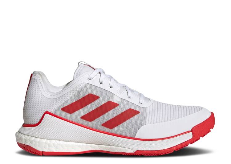 【 ADIDAS WMNS CRAZYFLIGHT 'WHITE VIVID RED' / CLOUD WHITE VIVID RED VIVID RED 】 アディダス 白色 ホワイト 赤 レッド スニーカー レディース