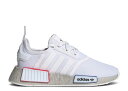 【 ADIDAS NMD_R1 REFINED BIG KID 'WHITE GREY' / CLOUD WHITE CLOUD WHITE GREY 】 アディダス 白色 ホワイト 灰色 グレー ジュニア キッズ ベビー マタニティ スニーカー