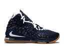 【 NIKE LEBRON 17 'UCONN' / COLLEGE NAVY WHITE GAME ROYAL 】 レブロン カレッジ 紺色 ネイビー 白色 ホワイト ゲーム ゲームロイヤル 青 ブルー スニーカー メンズ ナイキ