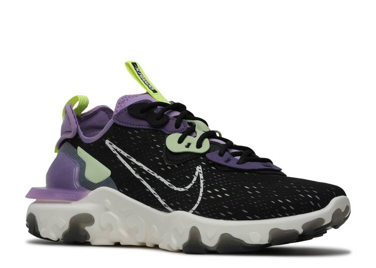 ナイキ NIKE リアクト 黒色 ブラック 紫 パープル 'GRAVITY PURPLE' スニーカー メンズ 【 PURPLE NIKE REACT VISION BLACK GRAVITY VOLT 】