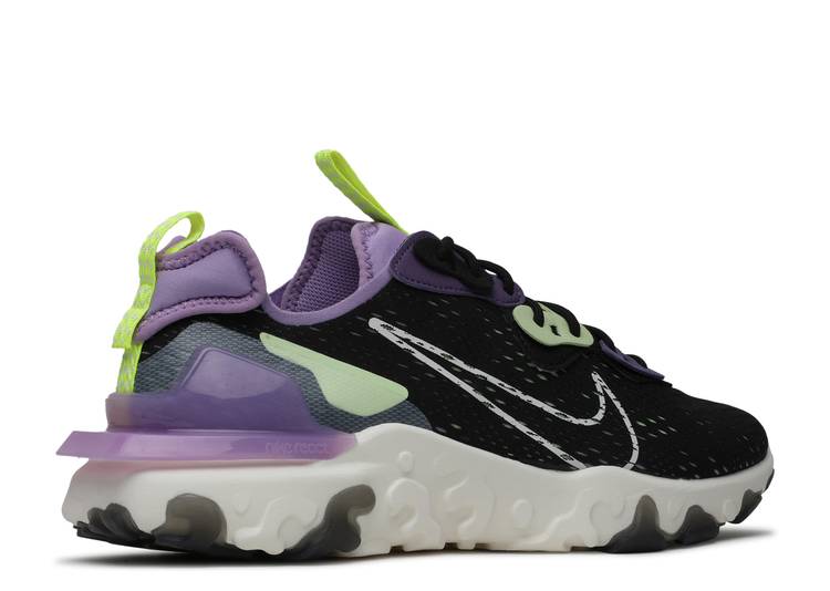 ナイキ NIKE リアクト 黒色 ブラック 紫 パープル 'GRAVITY PURPLE' スニーカー メンズ 【 PURPLE NIKE REACT VISION BLACK GRAVITY VOLT 】