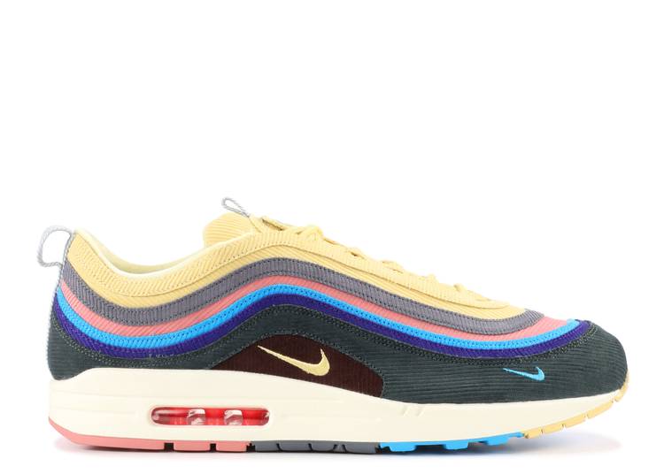 【 NIKE SEAN WOTHERSPOON X AIR MAX 1/97 PRE-RELEASE / LIGHT BLUE FURY LEMON WASH ...