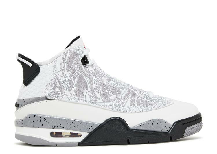 楽天スニケス【 AIR JORDAN JORDAN DUB ZERO GS 'WHITE CEMENT' / WHITE CEMENT GREY BLACK VARSITY 】 ナイキ ゼロ 白色 ホワイト 灰色 シメント グレー 黒色 ブラック エアジョーダン ダブゼロ ジュニア キッズ ベビー マタニテ