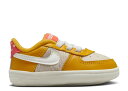 【 NIKE FORCE 1 CB 'MUSHROOM' / YELLOW OCHRE PEARL WHITE BRIGHT CRIMSON SUMMIT WHITE 】 黄色 イエロー パール 白色 ホワイト クリムゾン ベビー ナイキ