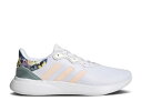 【 ADIDAS WMNS QT RACER 3.0 'FLORAL - WHITE' / CLOUD WHITE BLISS ORANGE ZERO 】 アディダス 白色 ホワイト 橙 オレンジ ゼロ スニーカー レディース