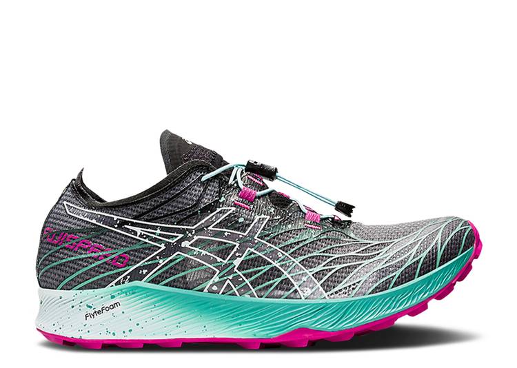 【 ASICS WMNS FUJI SPEED 'BLACK SOOTHING SEA' / BLACK SOOTHING SEA 】 スピード 黒色 ブラック スニーカー レディース アシックス