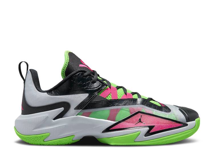 【 AIR JORDAN JORDAN ONE TAKE 3 'WOLF GREY PINK PRIME' / WOLF GREY ELECTRIC GREEN BLACK 】 ナイキ 灰色 グレー ピンク 緑 グリーン 黒色 ブラック エアジョーダン スニーカー メンズ