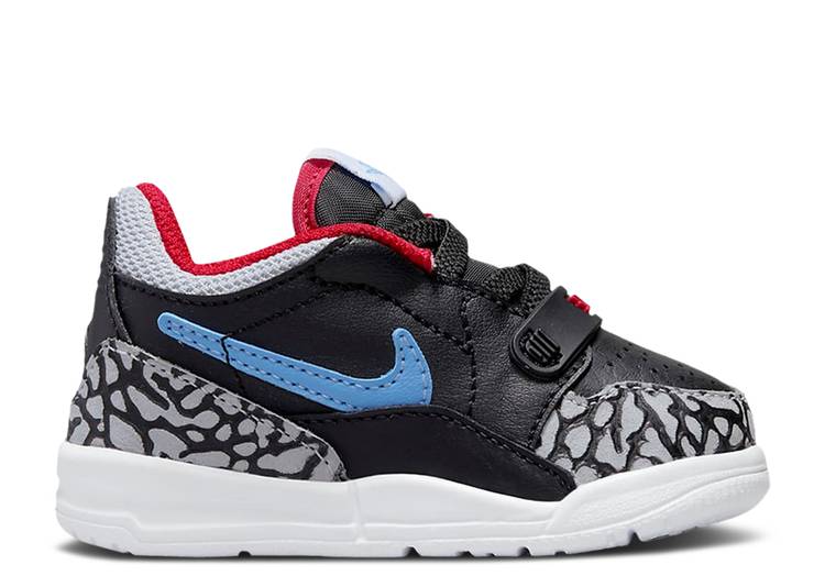 【 AIR JORDAN JORDAN LEGACY 312 LOW TD 'CHICAGO FLAG' / BLACK VALOR BLUE UNIVERSITY RED 】 ナイキ レガシー 黒色 ブラック 青色 ブルー 赤 レッド エアジョーダン ベビー