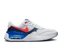 【 NIKE AIR MAX SYSTM GS 'WHITE ROYAL CRIMSON' / WHITE MIDNIGHT NAVY GAME ROYAL 】 マックス 白色 ホワイト 紺色 ネイビー ゲーム エアマックス ゲームロイヤル 青 ブルー ジュニア キッズ ベビー マタニティ ス