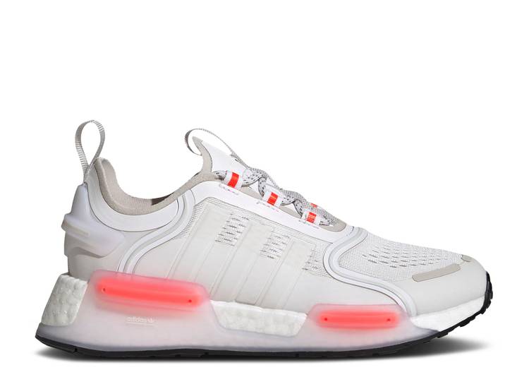 【 ADIDAS NMD_R1 V3 J 'WHITE SOLAR RED' / CLOUD WHITE CLOUD WHITE SOLAR 】 アディダス 白色 ホワイト ジュニア キッズ ベビー マタニティ スニーカー