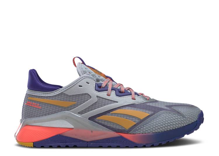 【 REEBOK WMNS NANO X2 TR ADVENTURE 'GREY BOLD PURPLE' / PURE GREY 3 BOLD PURPLE ORANGE 】 リーボック ナノ ピュア 灰色 グレー 紫 パープル 橙 オレンジ スニーカー レディース