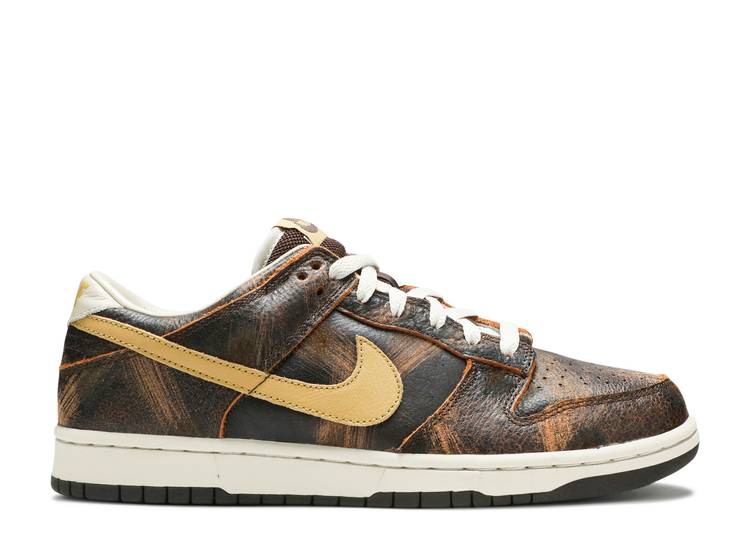 【 NIKE DUNK LOW PREMIUM 'GRUNGE PACK - BAROQUE BROWN' / BAROQUE BROWN JERSEY GOLD NET 】 ダンク プレミアム 茶色 ブラウン ジャージー ゴールド ネット ダンクロー スニーカー メンズ ナイキ