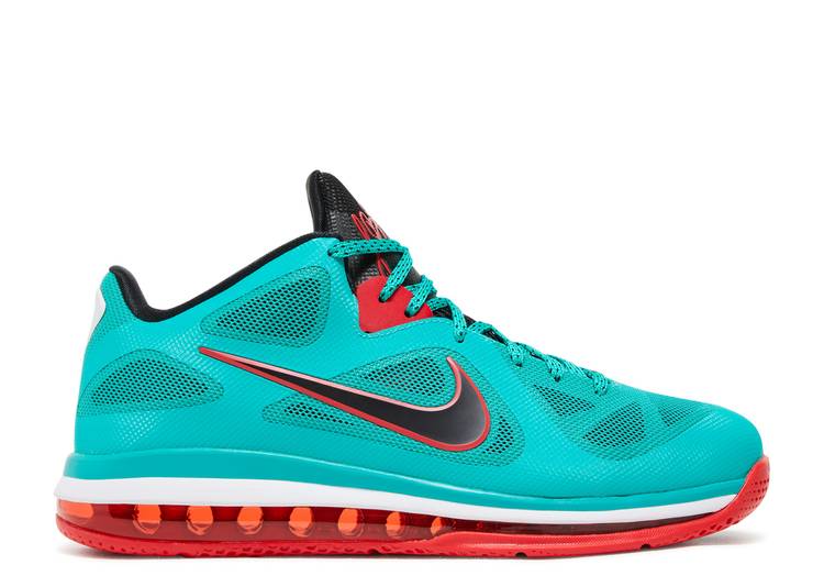 y NIKE LEBRON 9 LOW 'REVERSE LIVERPOOL' / NEW GREEN BLACK ACTION RED z u  O[ F ubN ANV  bh Xj[J[ Y iCL