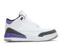 【 AIR JORDAN JORDAN 3 RETRO PS 'DARK IRIS' / WHITE BLACK DARK IRIS CEMENT 】 ナイキ 白色 ホワイト 黒色 ブラック 灰色 シメント エアジョーダン ジュニア キッズ ベビー マタニティ スニーカー(4)