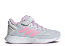 【 ADIDAS DURAMO 10 ELASTIC LACE J 'DASH GREY BEAM PINK' / DASH GREY BEAM PINK BLISS LILAC 】 アディダス 灰色 グレー ピンク ジュニア キッズ ベビー マタニティ スニーカー