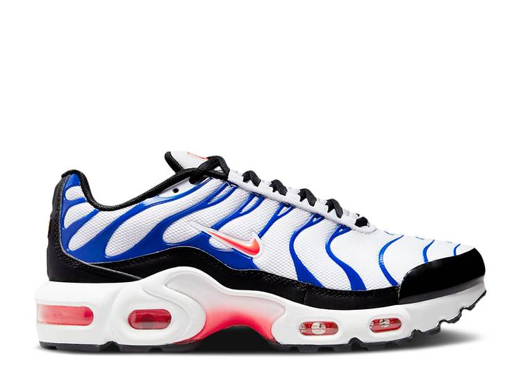 【 NIKE AIR MAX PLUS GS 'WHITE GAME ROYAL' / WHITE GAME ROYAL BLACK BRIGHT 】 マックス ゲーム 白..