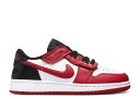 【 AIR JORDAN AIR JORDAN 1 LOW FLYEASE GS 'WHITE GYM RED' / WHITE BLACK GYM RED 】 ナイキ 白色 ホワイト 黒色 ブラック 赤 レッド エアジョーダン ジュニア キッズ ベビー マタニティ スニーカー