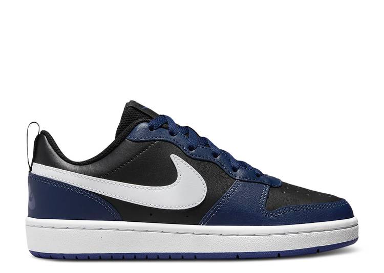 【 NIKE COURT BOROUGH LOW 2 GS 'MIDNIGHT NAVY BLACK' / MIDNIGHT NAVY BLACK DARK P...
