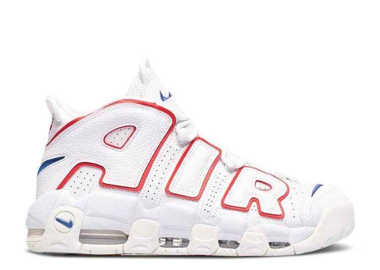 楽天スニケス【 NIKE AIR MORE UPTEMPO '96 'USA HOOPS' / WHITE UNIVERSITY RED SAIL GAME 】 アップテンポ 白色 ホワイト 赤 レッド ゲーム エアモアアップテンポ モアテン スニーカー メンズ ナイキ