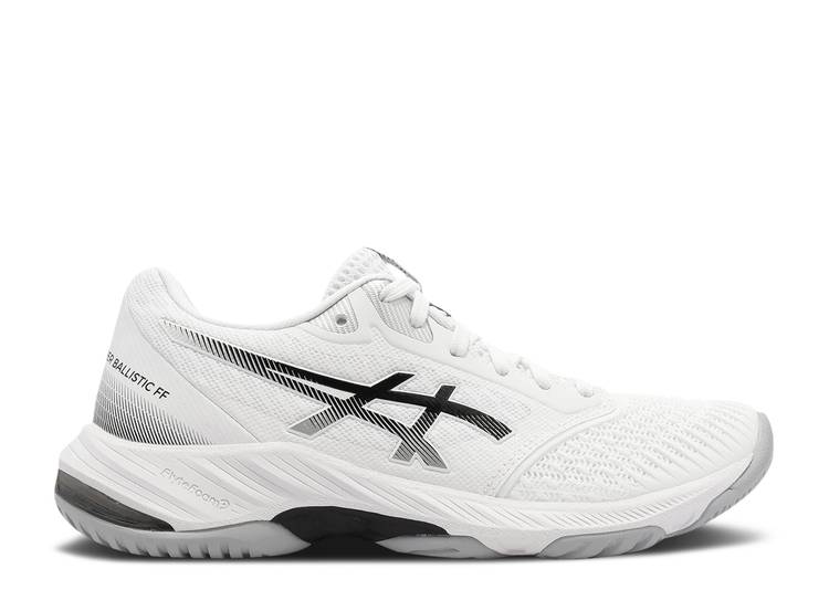 【 ASICS WMNS NETBURNER BALLISTIC FF 3 'WHITE BLACK' / WHITE BLACK 】 白色 ホワイト 黒色 ブラック スニーカー レディース アシックス