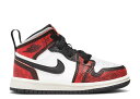【 AIR JORDAN JORDAN 1 MID SE TD 'WEAR-AWAY' / BLACK WHITE SAIL INFRARED 23 】 ナイキ...