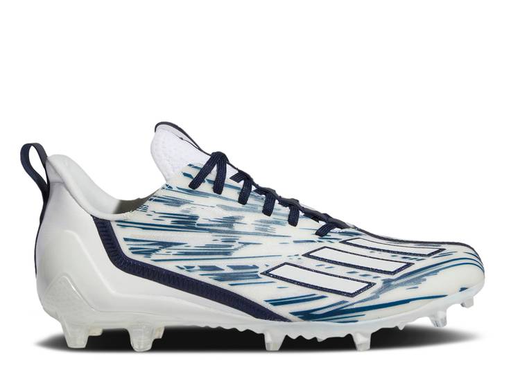 【 ADIDAS ADIZERO CLEATS 'WHITE TEAM NAVY BLUE' / CLOUD WHITE TEAM NAVY BLUE 2 】 アディダス アディゼロ クリーツ スパイク チーム 紺色 ネイビー 白色 ホワイト 青色 ブルー スニーカー メンズ