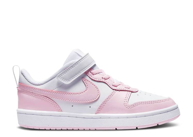 【 NIKE COURT BOROUGH LOW 2 PS 'WHITE PINK FOAM' / WHITE PINK FOAM 】 コート ピンク 白色 ホ...